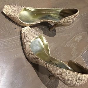 RAMPAGE Ladies peep toe heel, Sz 8.5